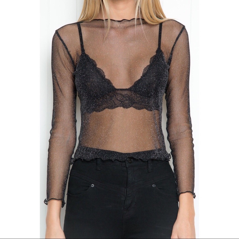 Brandy Melville Rene Glitter Top